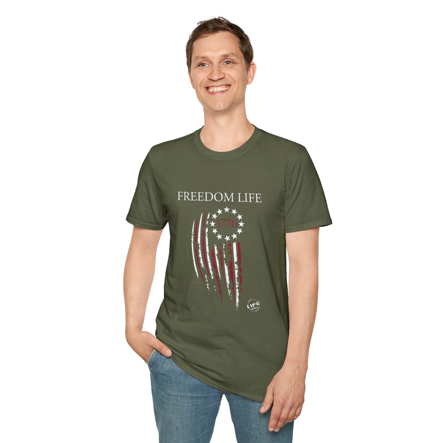 Freedom Life Graphic T-Shirt, Patriotic Apparel, Freedom Tee, Independence Day Gift, 4th of July Celebration, Freedom LIfe Shirt