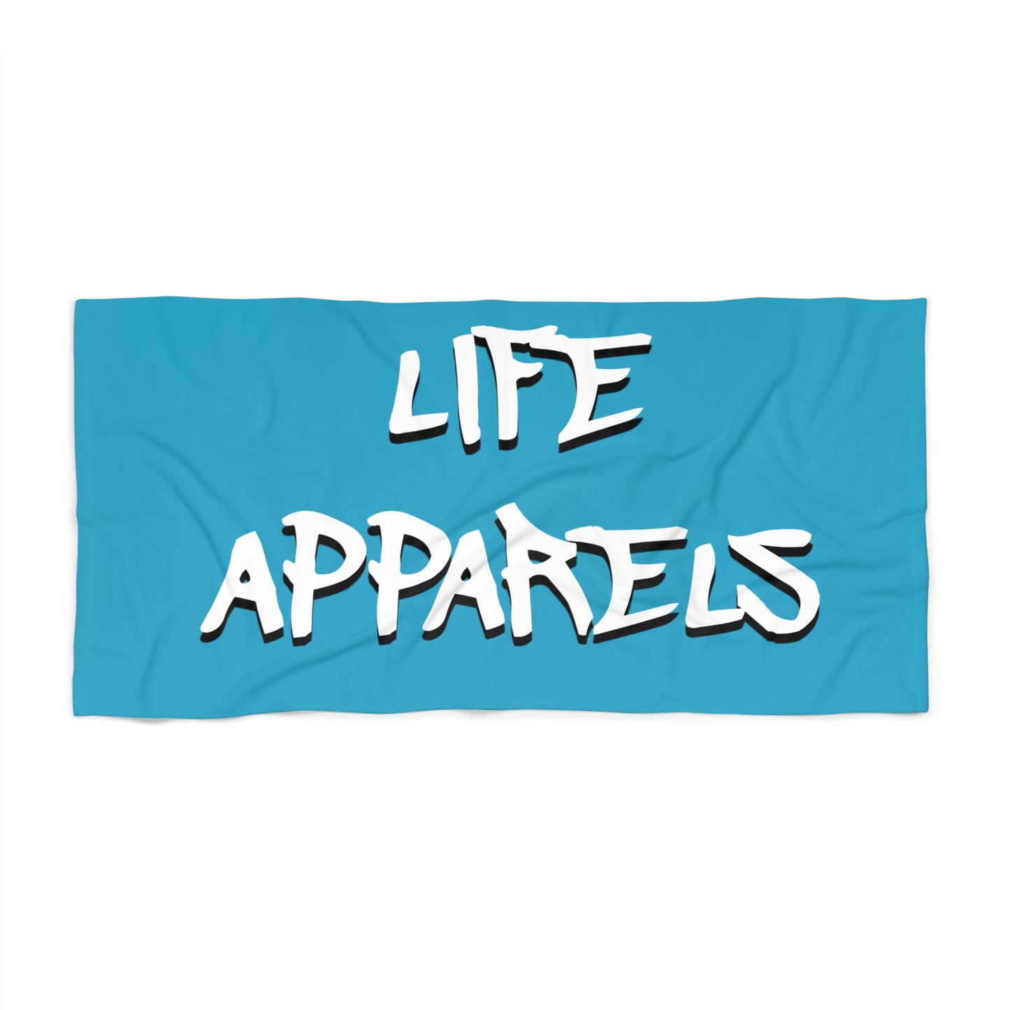 Vibrant Beach Towel - 'Life Apparels' for Summer Fun and Relaxation